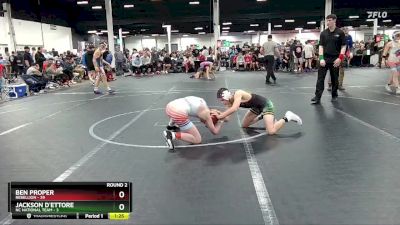 105 lbs Round 2 (4 Team) - Ben Proper, Rebellion vs Jackson D`Ettore, NC National Team