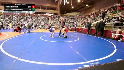 70 lbs 1st Place Match - Luke Booher, Honey Badger Wrestling Club vs Raylan Scroggins, Team Conquer Wrestling