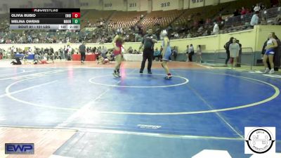 101 lbs Quarterfinal - Olivia Rubio, Enid Junior High vs Melina Owens, Moore JH