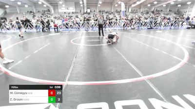 112 lbs Rr Rnd 1 - Mason Comegys, Rebellion Uprising vs Carter Drouin, Iron Horse Wrestling Club