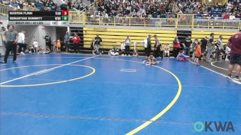 43 lbs Quarterfinal - Boston Flinn, Team Worx Wrestling Club vs Sebastian Summitt, Newkirk Takedown Club