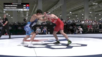 92 lbs 3rd Place Match - Dillon Bechtold, Buffalo Valley Regional Training Center vs Angelo Posada, Poway RTC