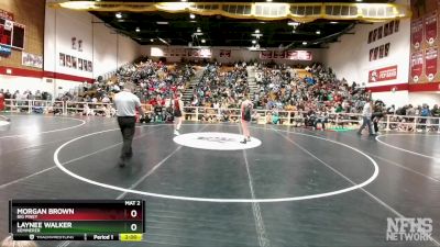 120 lbs Quarterfinal - Morgan Brown, Big Piney vs Laynee Walker, Kemmerer