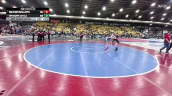 100 lbs 2nd Place Match - Madison Little, American Outlaws Wrestling vs Maci Brouillette, Coyote Wrestling Club