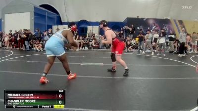 285 lbs Round 3 (8 Team) - Chandler Moore, Ohio Storm vs Michael Gibson, Team Nauman Bethel Park