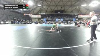 Girls 4A 115 lbs Quarterfinal - Savannah Thorpe, Richland (Girls) vs Arianna Mendoza, Pasco (Girls)