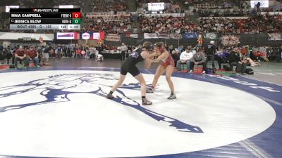 G - 125 lbs Quarterfinal - Maia Campbell, Fort Benton (Girls) vs Jessica Blow, Butte (Girls)