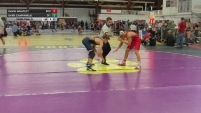 130 lbs Semifinal - Gavin Whatley, Monster Garage vs Gabe Campanelli, Salesianum High School