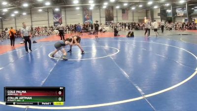 84 lbs Rd# 10- 4:00pm Saturday Final Pool - Collin Artman, Dynasty RED vs Cole Palma, Rebellion