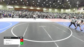 77 lbs Consi Of 8 #1 - Louis Sanchez, USA Gold vs Cason Romo, Ruby Mountain WC