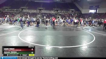 95-98 lbs Round 1 - Roman Medina, Widefield Wrestling Club vs Sadie Trent, Pueblo West Storm Wrestling