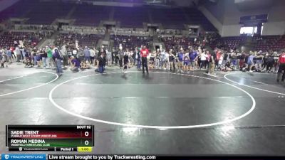 95-98 lbs Round 1 - Roman Medina, Widefield Wrestling Club vs Sadie Trent, Pueblo West Storm Wrestling