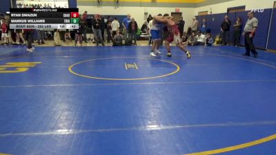 250 lbs 3rd Place - Ryan Swazuk, Chartiers-Houston vs Markus Williams, Trinity