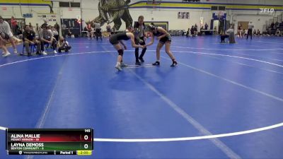 145 lbs Round 5 (6 Team) - Layna DeMoss, Benton Community vs Alina Mallie, Mount Vernon