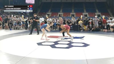 100 lbs Cons. Rd Of 16 - Sky Ramos, Hawaii vs Katelynn Dockery, Texas