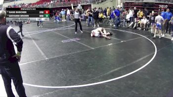 105 lbs Cons. Round 3 - Gage Buscher, Sutherland Youth Wrestling Club vs Giovanni Brown, Nebraska Elite Wrestling Club