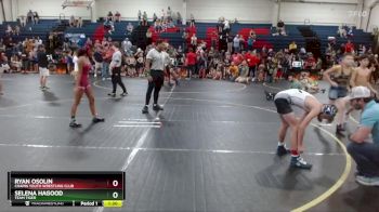 95 lbs Round 1 - Ryan Osolin, Chapin Youth Wrestling Club vs Selena Hagood, Team Tiger