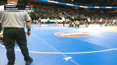 135 Class 1 lbs Quarterfinal - Dani Gullet, Festus vs Amelia Brown, Knob Noster