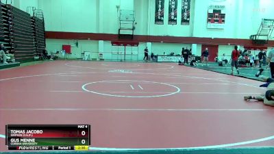 157 lbs Semifinal - Gus Menne, Corban University vs Tomas Jacobo, Simpson (Calif.)