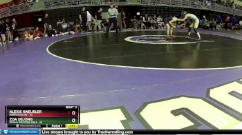 110 lbs Round 3 (8 Team) - Alexis Haeusler, Manhattan HS vs Zoa Dejong, Omaha Westside Girls