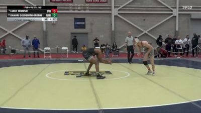 149 lbs Cons. Round 2 - Damari Goldsmith-Greene, Plymouth State vs Luke Temple, Springfield