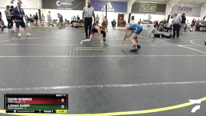 90 lbs Round 4 (6 Team) - Gavin Robbins, Steel Valley vs Logan Barry ...