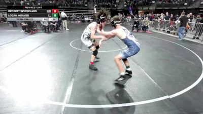 136 lbs Semifinal - Beckett Spiegeland, Ruthless WC vs Logan Weaver, F.l.o.w.
