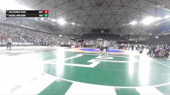 Girls 1B/2B/1A 125 Cons. Round 2 - Lillyanna Diaz, Wapato (Girls) vs Hazel Nielsen, Vashon Island (Girls)