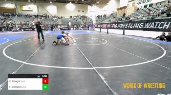 125 lbs Quarterfinal - Gavin Rangel, War Hammer vs Kale Cornell, Burns Oregon