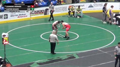 252 lbs Round Of 64 - Laiandre Herring, Beth-Center vs Carter Schatz, Curwensville