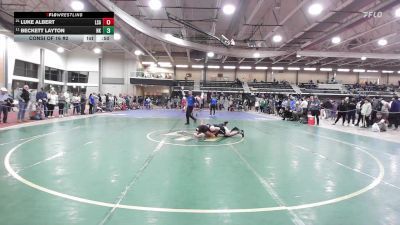 120 lbs Consi Of 16 #2 - Luke Albert, La Salle Academy vs Beckett Layton, North Kingstown