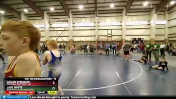 75 lbs Quarterfinal - Logan Emerson, Excalibur Wrestling Club vs Jase White, Bear River Jr High Wrestling