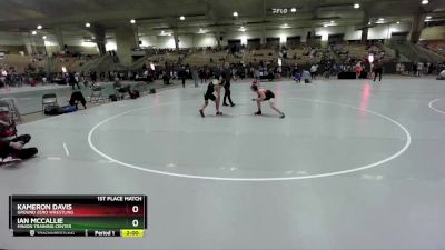 120 lbs 1st Place Match - Ian McCallie, Minion Training Center vs Kameron Davis, Ground Zero Wrestling