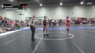 135 lbs Champ. Round 1 - Samantha Moravac, Raider vs Mya Vetsch, Jeff West