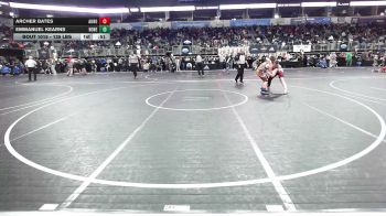 135 lbs Quarterfinal - Archer Bates, Aurora WC vs Emmanuel Kearns, Honey Badger WC