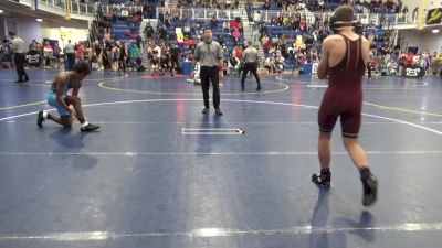 130 lbs Round Of 32 - Evan Bender, Eagle W.C. vs Isaiah Payne, Bad Karma