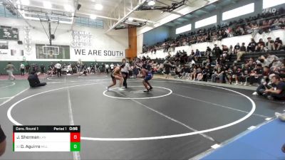 144 lbs Cons. Round 1 - Diego Aguirre, Millikan vs Jaden Sherman, Lancaster