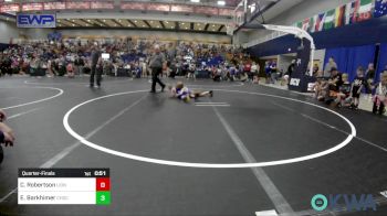 55 lbs Quarterfinal - Conlan Robertson, Lions Wrestling Academy vs Eric Barkhimer, Choctaw Ironman Youth Wrestling