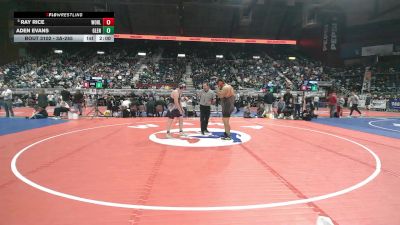 3A-285 lbs Champ. Round 1 - Ray Rice, Worland vs Aden Evans, Glenrock