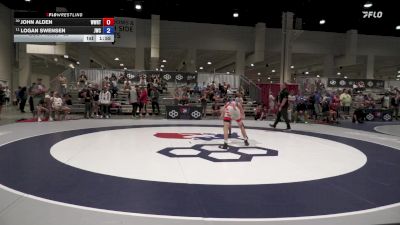 65 lbs Cons. Round 9 - John Alden, Wyoming Wrestling Reg Training Ctr vs Logan Swensen, Jackrabbit Wrestling Club