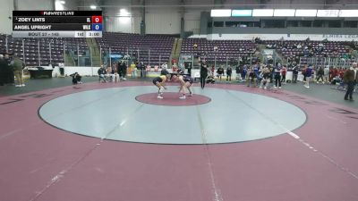 145 lbs Champ. Round 1 - Zoey Lints, Elmira College vs Angel Upright, Wilkes