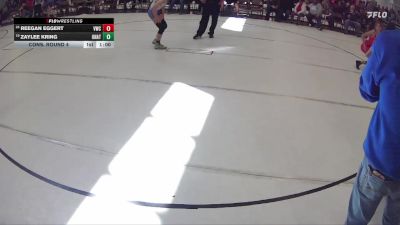 103 lbs Cons. Round 4 - Reegan Eggert, Valentine Wrestling Club vs Zaylee Kring, Hawks Wrestling Club