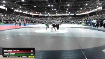 132 lbs Champ. Round 1 - Andre Green, Churchill County vs Benjamin Kohler, Wasatch Utah