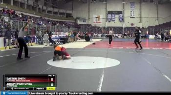 120/130 Round 1 - Easton Smith, Lil Hawks Wrestling Club vs Joseph Montonya, Unattached