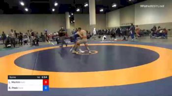 67 kg Semifinal - Lenny Merkin, NYAC/NJRTC vs Benjamin Peak, Sunkist Kids Wrestling Club