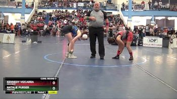 120 lbs Cons. Round 3 - Natalie Purser, Preston vs Kennedy Vizcarra, Hillcrest