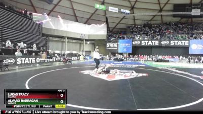 Boys 1A 113 lbs 5th Place Match - Lukas Tracy, Kalama vs Alvaro Barragan, Wapato