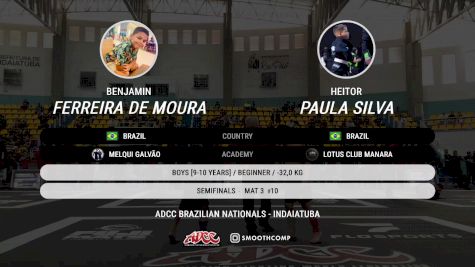 Benjamin Ferreira De Moura vs Heitor Paula Silva 2025 ADCC Brazilian Nationals