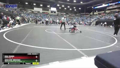 76 lbs Cons. Round 4 - Asa Mann, Black Fox vs Brewer Brooks, Shelton Wrestling Academy