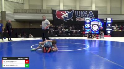 12U Boys - 86 lbs Semis - Anze Williams, Meridian Maniacs Wrestling Club vs Bryson Wilkinson, SCN Youth Wrestling Club